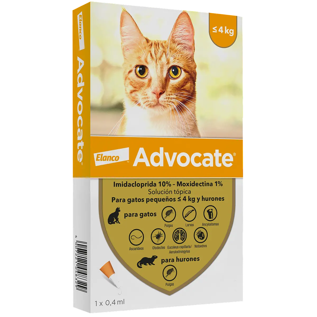 Advocate Gatos y Hurones hasta 4kg