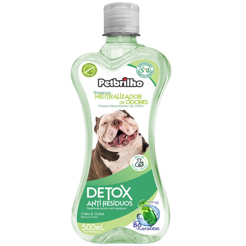 Shampoo PetBrilho Neutralizador de olores para perros 500ml