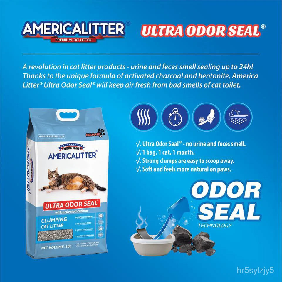 Arena Sanitaria Americalitter Odor Seal Aroma Lavanda 15kg