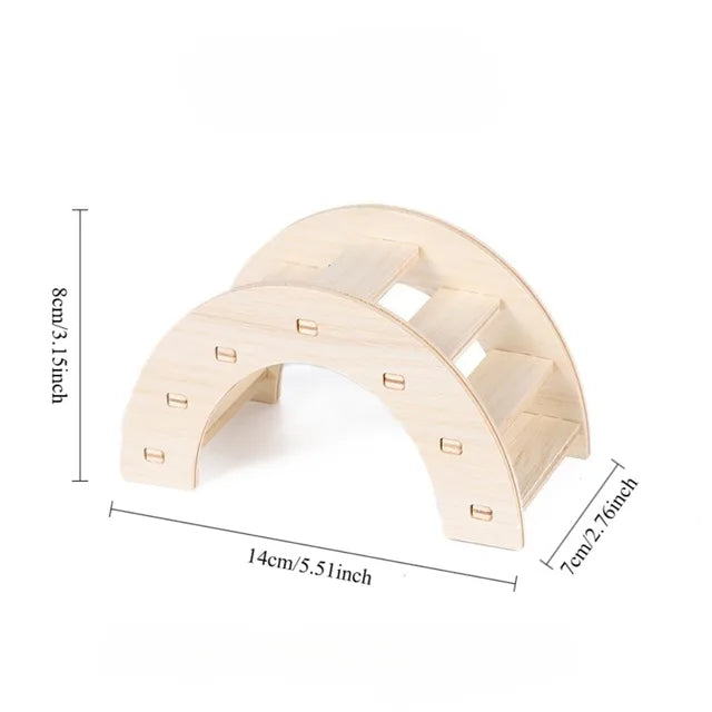 Puente Curvo Para Hamster 14x8x7cm