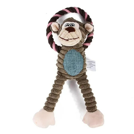 Juguete Peluche con cuerda Tigre-Mono-Elefante (31x14cm)