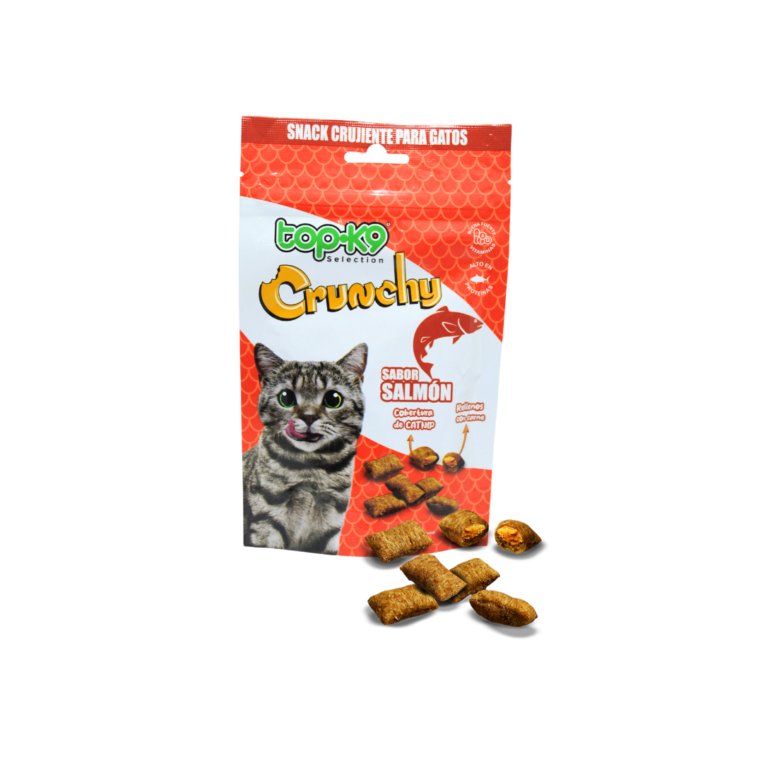 Snack Crunchy Catnip/Salmon 50g TopK9