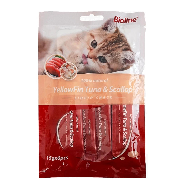 Bioline Snack Cremoso Tuna & Scallop 15g/6pcs