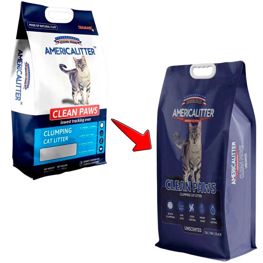 Arena Sanitaria Americalitter Clean Paws 15kg