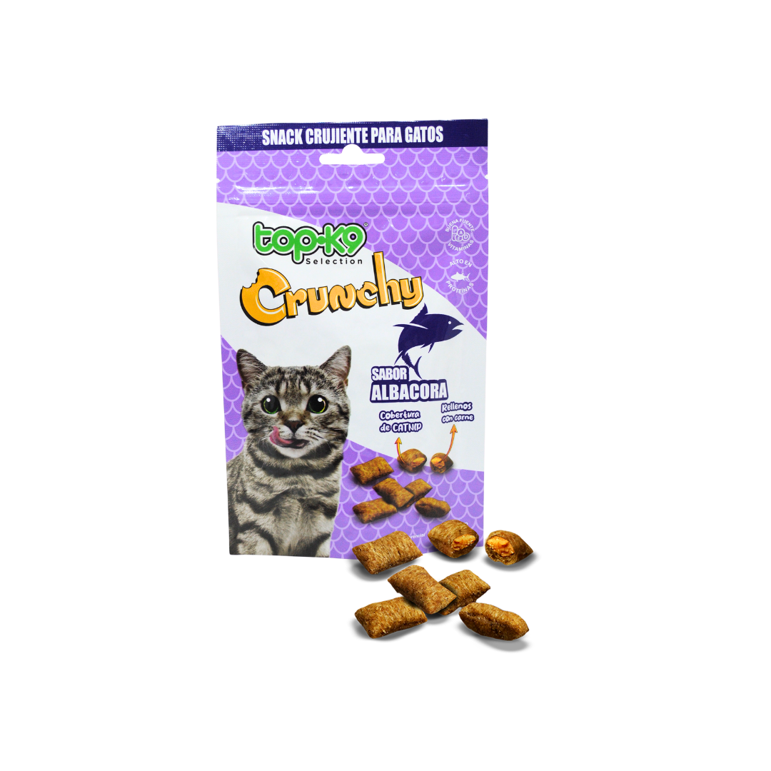 Snack Crunchy Catnip y Albacora 50g TopK9