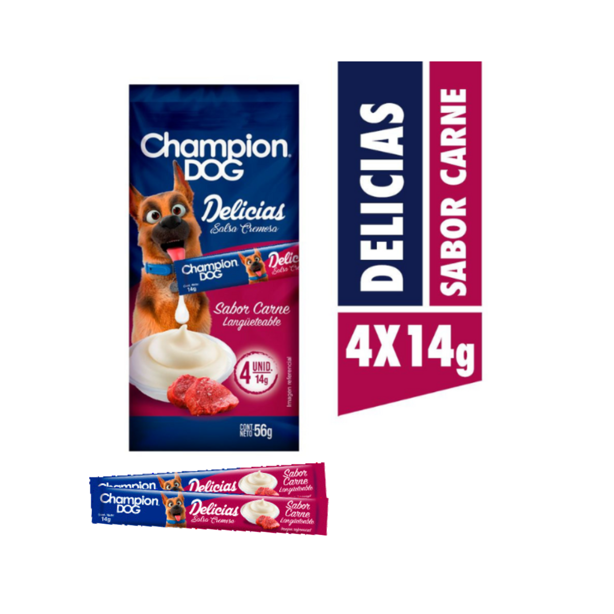Champion Dog Snack Delicias Carne 56g