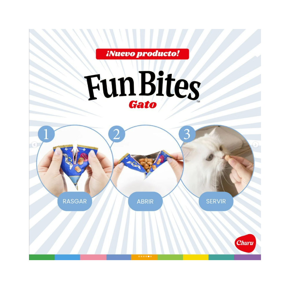 Churu Fun Bites pollo con atún 60g/20g x3 Sachets