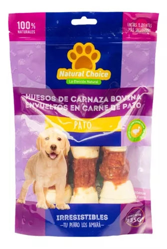 Natural Choice Hueso 4?4,5" envuelto en PATO. Doypack (135g)