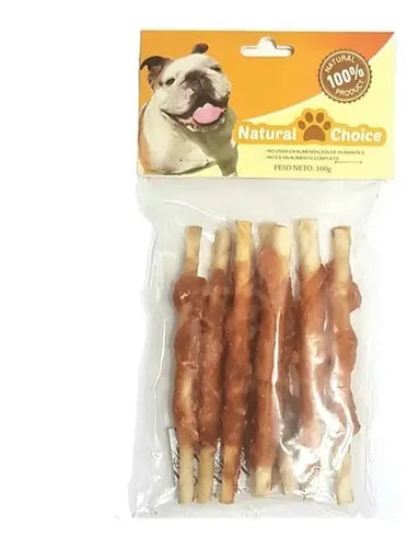 Natural Choice Barras de cartílago envueltas con pollo 100g