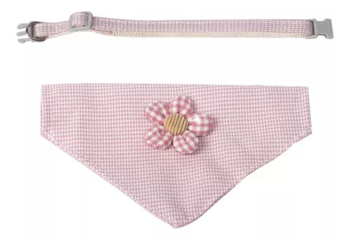 Collar para Gatos Bandana con Flor M