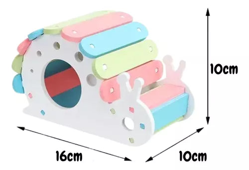 Casa Para Hamster Con Forma De Caracol 16x10x10cm