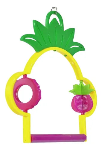 Columpio Para Aves Forma de Piña con Juegos