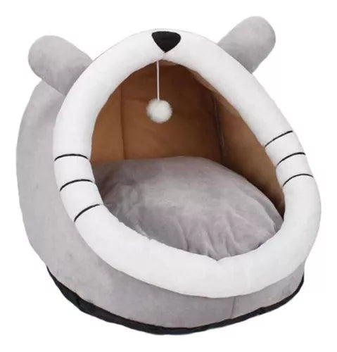 Cama Oso con Orejas para Gatos