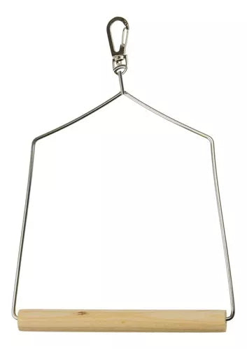 Columpio Para Aves Base de Madera C/ Mosqueton