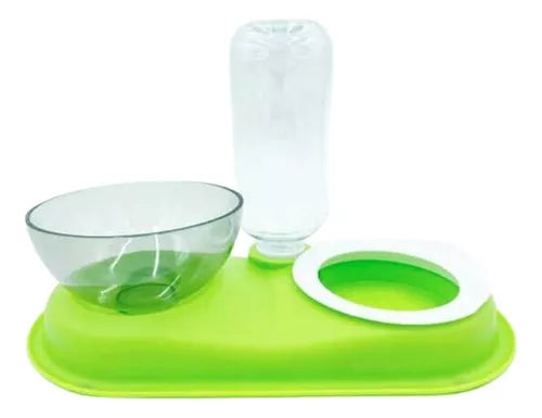 Dispensador de Alimento y Agua para Gatos