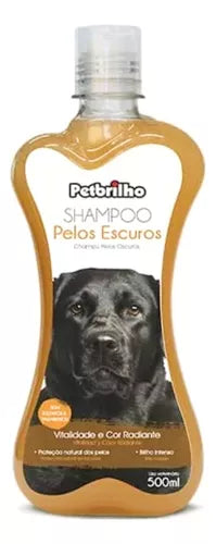 Shampoo PetBrilho Pelos Oscuros Para Perros Y Gatos 500ml