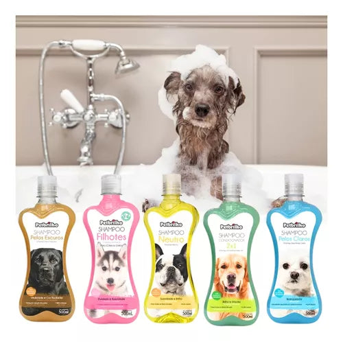 Shampoo Y Acondicionador PetBrilho 2x1 Para Perros Y Gatos 500ml
