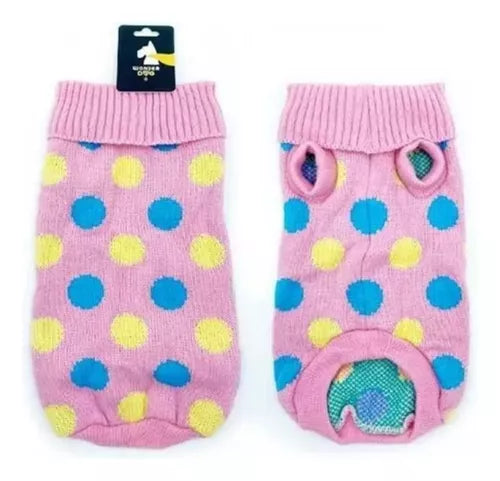 Chaleco Rosa con Puntos XS
