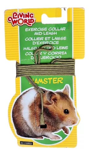 LW Set Collar Y Correa Hamster Verde
