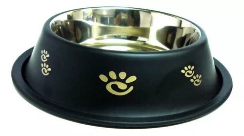 Plato Acero Inoxidable Pintado Diseño 230ml
