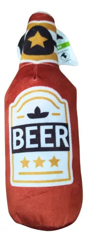 Juguete Para Gatos Botella Beer Rellena Con Catnip