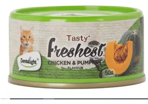 Lata Tasty Freshest Pollo y Calabaza 80g Caja