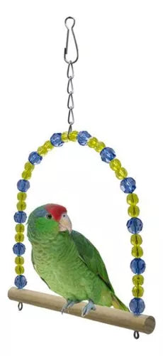 Columpio Para Aves con Perlas M 17x18cm