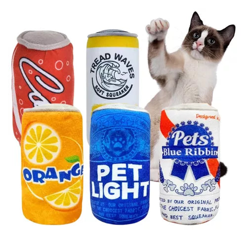 Juguete Para Gatos Bebida En Lata Rellena Con Catnip