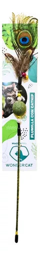 Juguete Para Gatos Plumilla Con Bola de Catnip