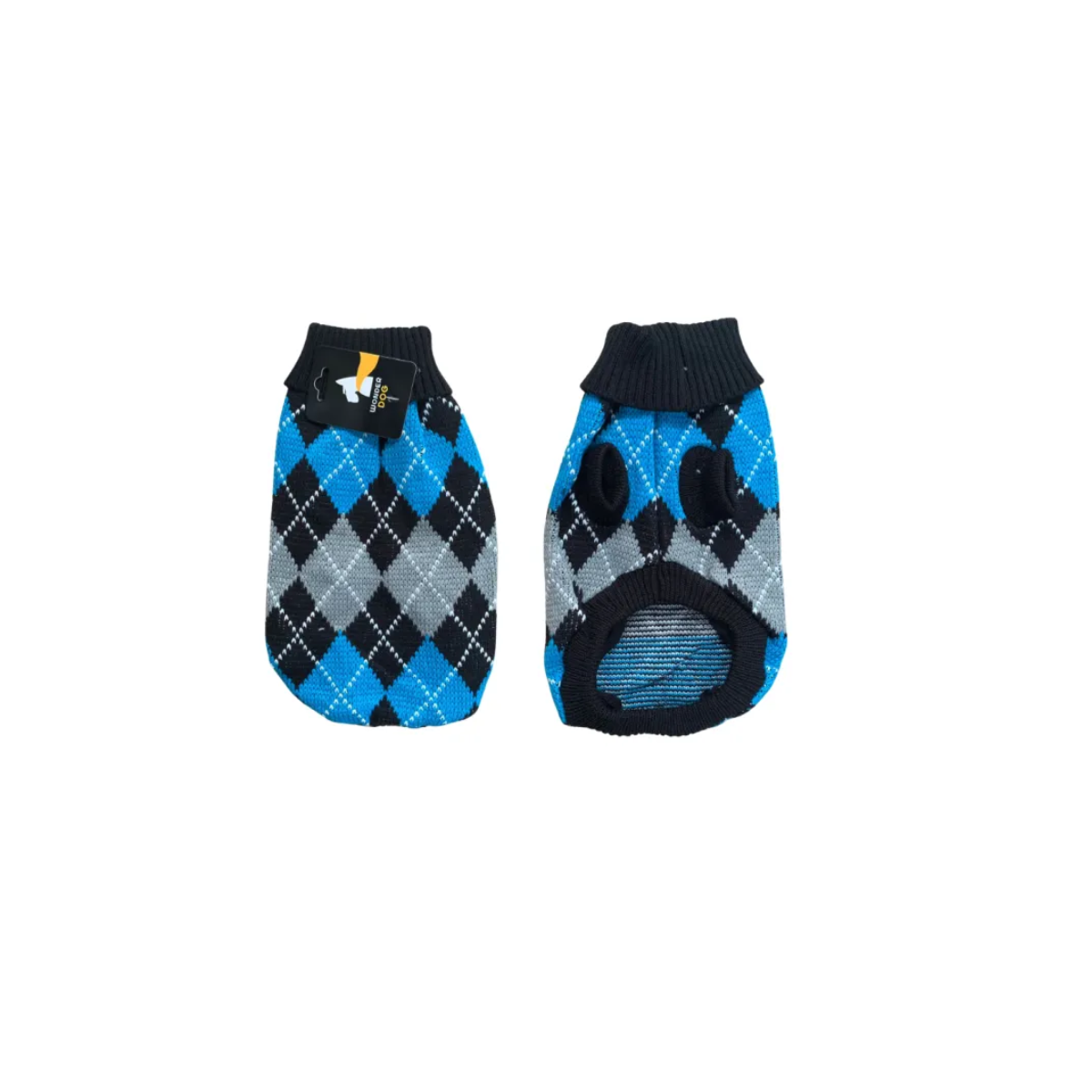 Chaleco Negro con Rombos L