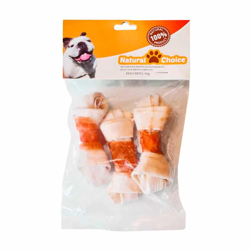 Natural Choice Hueso cartílago envuelto en pollo 3 unid (4-4.5"/30-35g unidad)