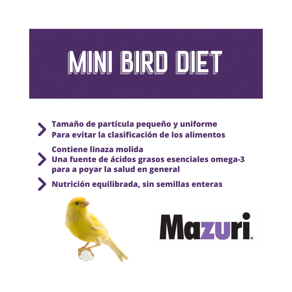 Mazuri Small Mini Bird Diet 900g