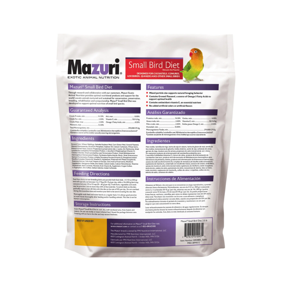 Mazuri Small Bird 1,1kg