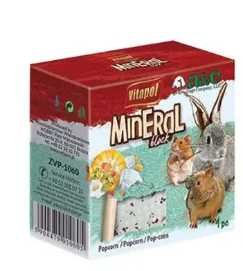 Vitapol Mineral Block For Rodents & Rabbit - PopCorn 190gr