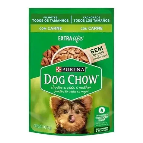Sachet Dog chow cachorro carne