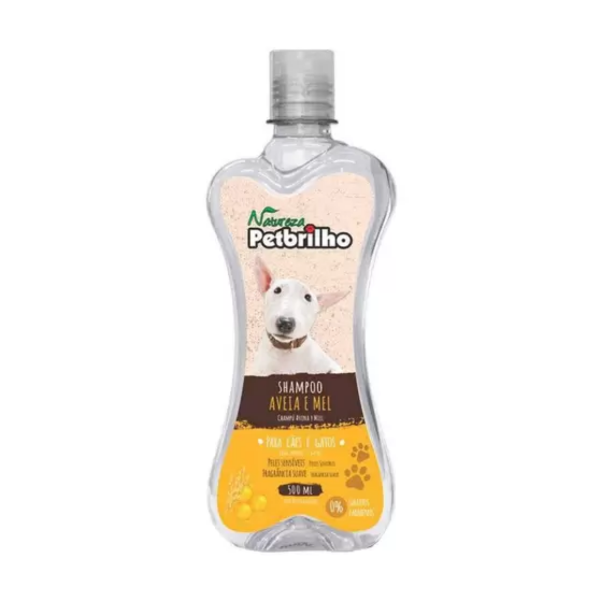 Shampoo De Avena y Miel Para Perros 500ml PetBrilho