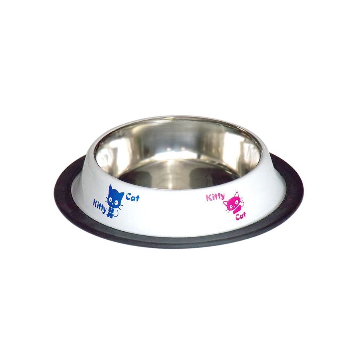 Plato Acero Inoxidable diseño gato 230ml