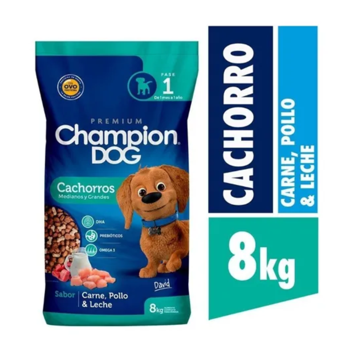Champion Dog Cachorro Mediano Carne y Pollo 8kg