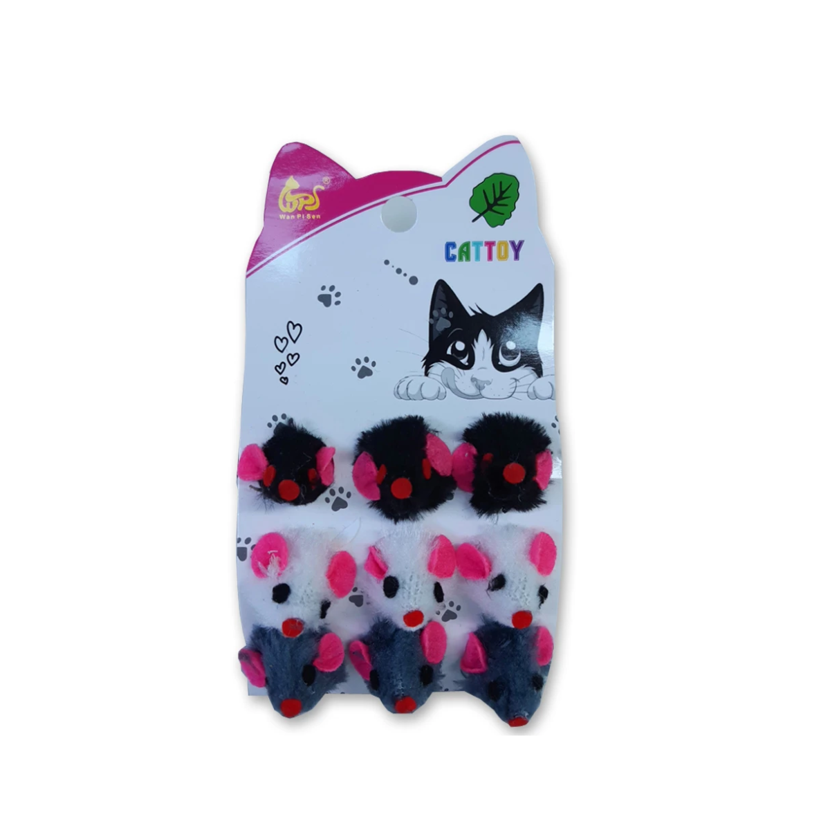 Set 9 Ratoncitos con Catnip 5,5cm