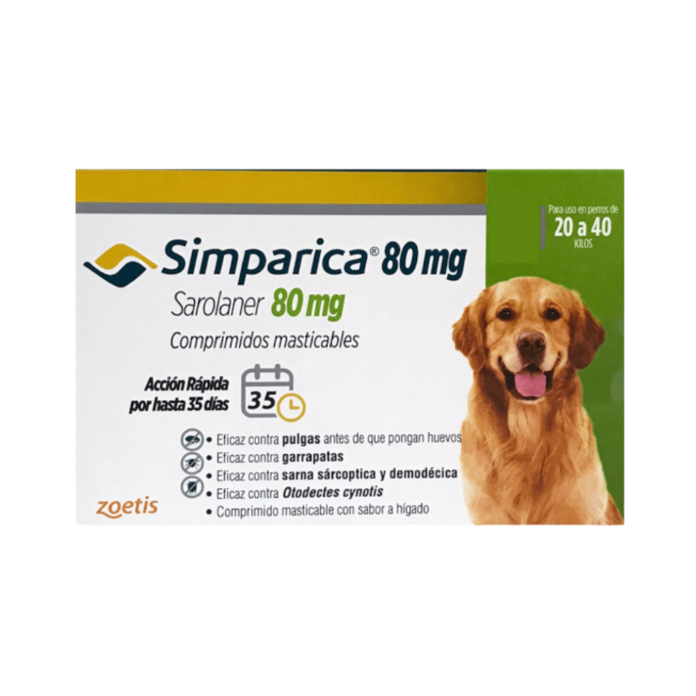 Simparica Masticable 80mg 20.1-40kg (1 Comp)