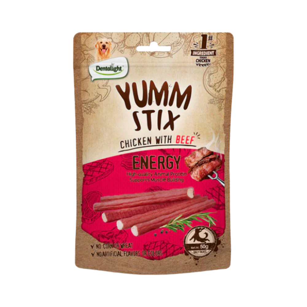 Yumm Stix Mind Pollo Con Carne 50g