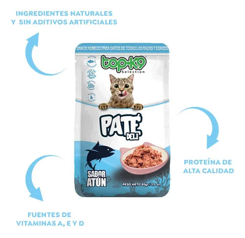 Snack Paté Deli Atún 85g TopK9