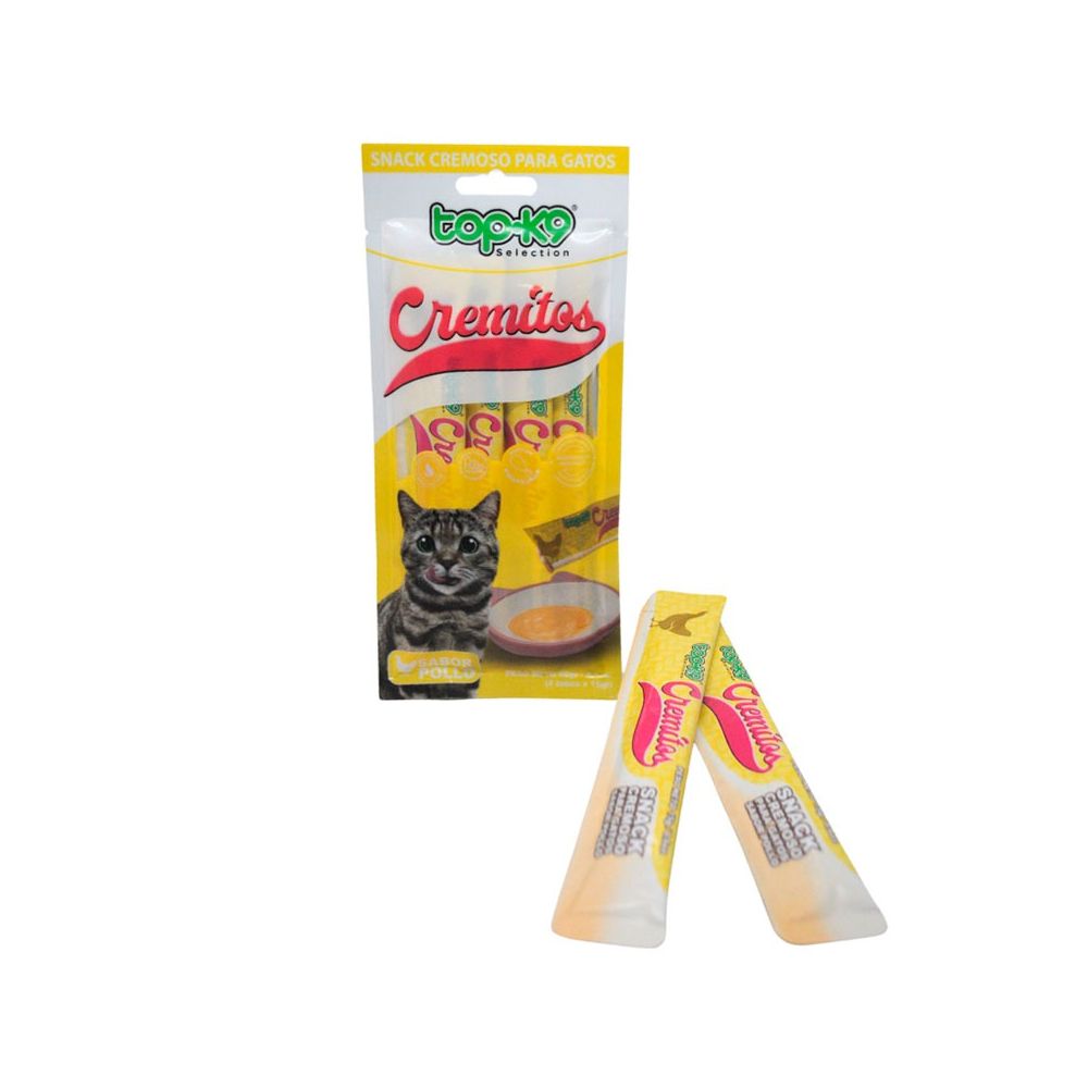 Snack Cremitos Pollo 4x15g TopK9