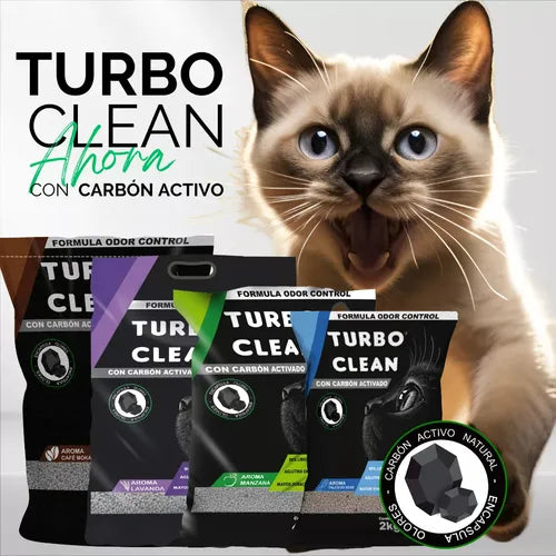 Arena Sanitaria Aglutinante Turbo Clean 10kg Aroma Lavanda