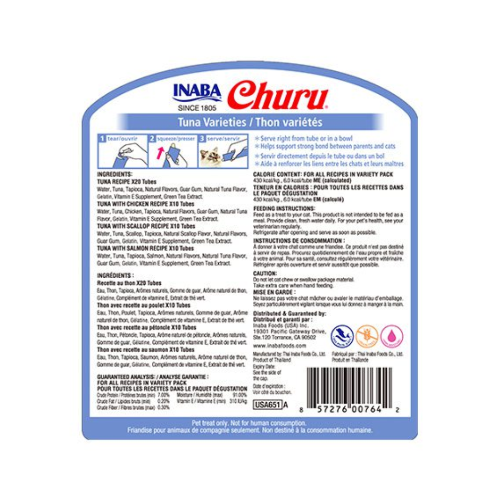 Churu variedades de atún 700g/14g x50 Tubos