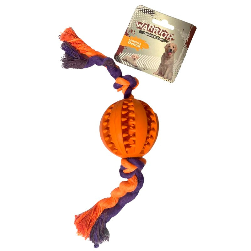 Balon con dientes + cuerda de algodón