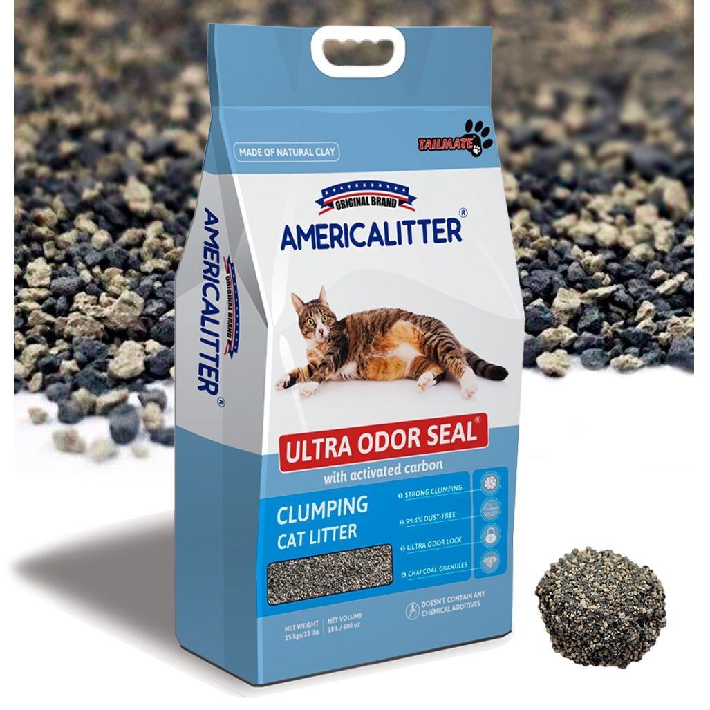 Arena Sanitaria Americalitter Odor Seal Carbon Activo 15kg