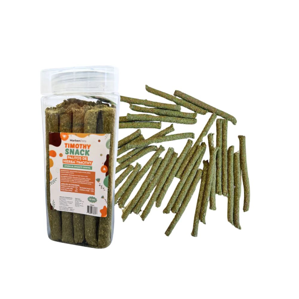 Timothy Snack Palitos de hierba timothy pack 25u