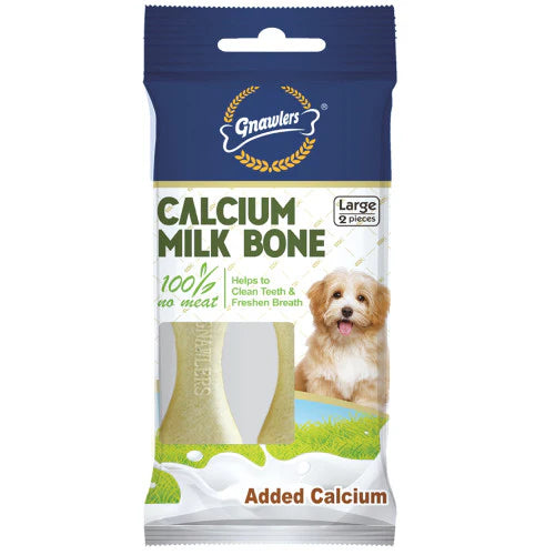 Calcium Milk Bone Large 2pc 4"