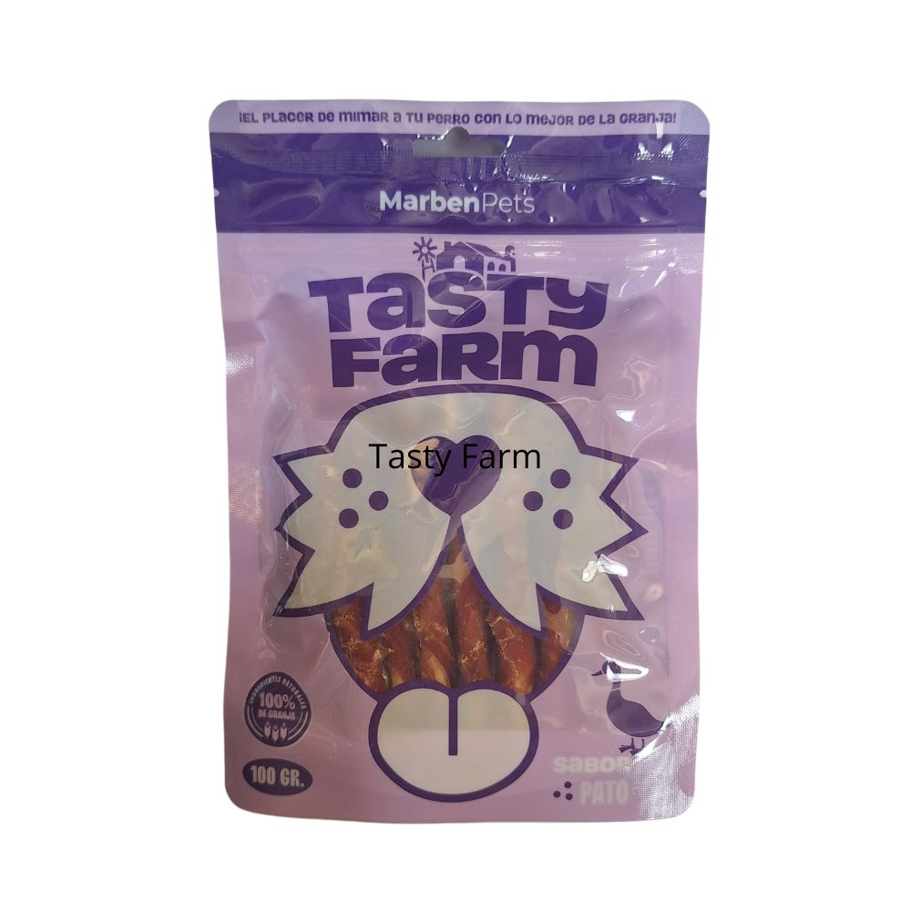 Tasty Farm Palo de carnaza con carne de pato 100gr